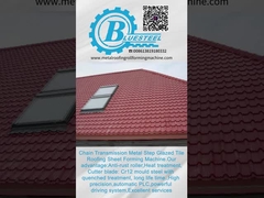 metcoppo স্টীল টাইল ফর্মিং মেশিন সঙ্গে Cr12 কাটিং ব্লেড 15-20m/min গতি