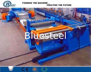 যথার্থতা 380V পাওয়ার স্লিটিং লাইন 25T Recoiler ওজন এবং 610mm Recoiler আইডি সঙ্গে Shearing লাইন