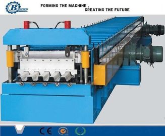 15-20m/min স্পিড ডেক ফ্লোর রোল ফর্মিং মেশিন 4kw হাইড্রোলিক পাওয়ার হাইড্রোলিক কাটিং