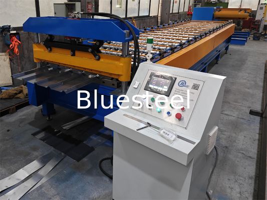 Roof Panel Roll Forming Machine with 45# Steel Shaft, Omron Encoder, and 5.5KW Power for High Efficiency
