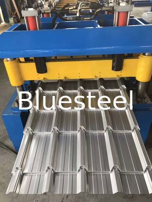 মেটাল ট্রাপিজয়েডাল স্টেপ ছাদ টাইলস ছাদ রোল ফর্মিং মেশিন