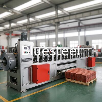 220V/380V টাইল রোল ফর্মিং মেশিন 18-30 রোলার স্টেশন এবং ছাদ প্যানেল উত্পাদন জন্য হাইড্রোলিক কাটিং সিস্টেম সঙ্গে