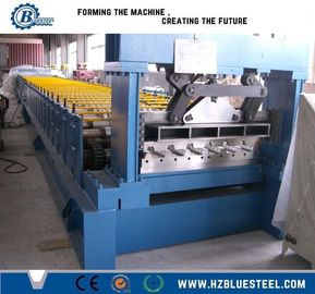 15-20m/min স্পিড ডেক ফ্লোর রোল ফর্মিং মেশিন 4kw হাইড্রোলিক পাওয়ার হাইড্রোলিক কাটিং