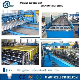 5KW PLC নিয়ন্ত্রিত মেটাল রুফিং রোল ফর্মিং মেশিনের পুরুত্ব 0.3 - 0.8 মিমি