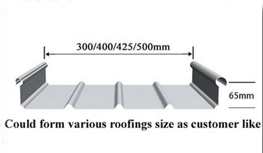 1250mm উচ্চ কার্বন ইস্পাত হাইড্রোলিক রোল ছাদ জন্য মেশিন গঠন