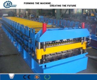 স্টিল রোল ফর্মিং মেশিন 7.5KW প্রধান মোটর শক্তি এবং 45 স্টিল রোলার উপাদান সঙ্গে